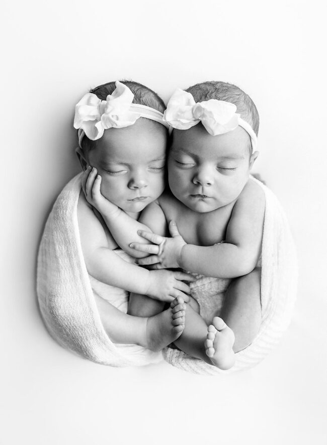 newborn twins photo session atlanta georgia